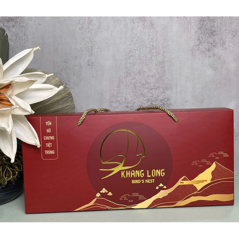 Combo 10 Hũ Yến Chưng Tiệt Trùng Hạt Chia Khang Long  -  Hàm lượng yến 50% -  Có hộp