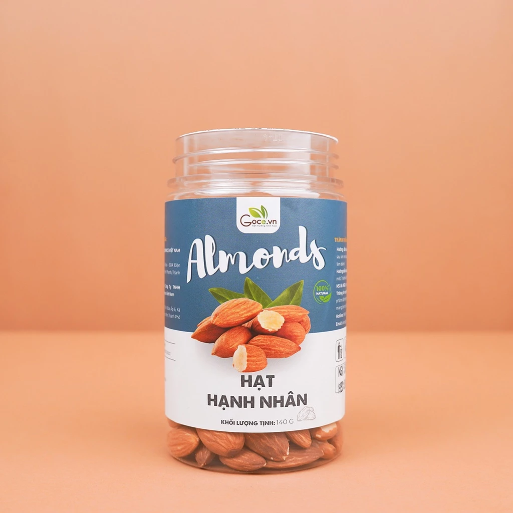 Hộp 140g Hạt hạnh nhân rang Goce
