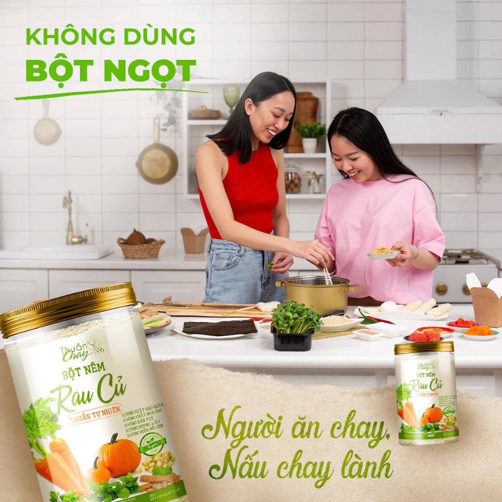 Bột Nêm Rau Củ Thuần Chay VN 500g - Không bột ngọt, đậm đà hương vị món ăn