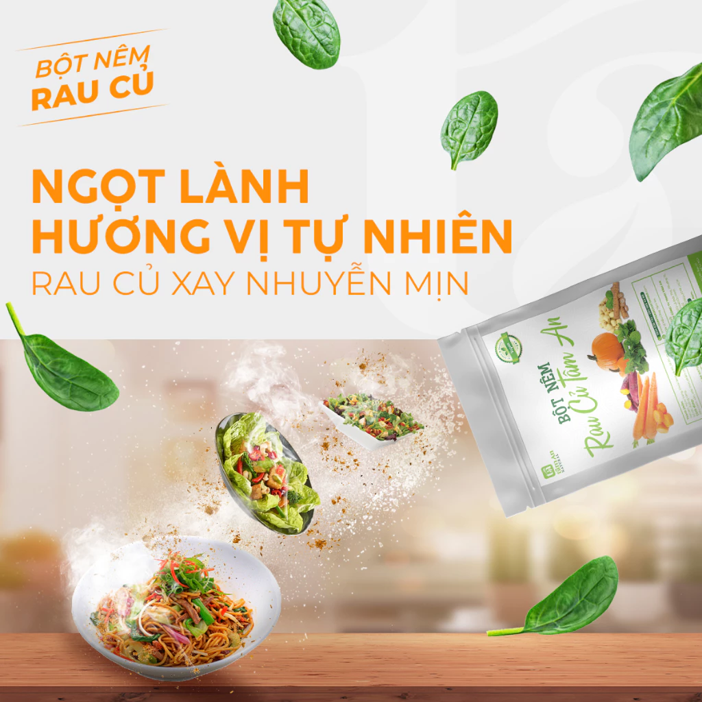 Gói Bột Nêm Rau Củ Thuần Chay VN 420g - Không bột ngọt, đậm đà hương vị món ăn