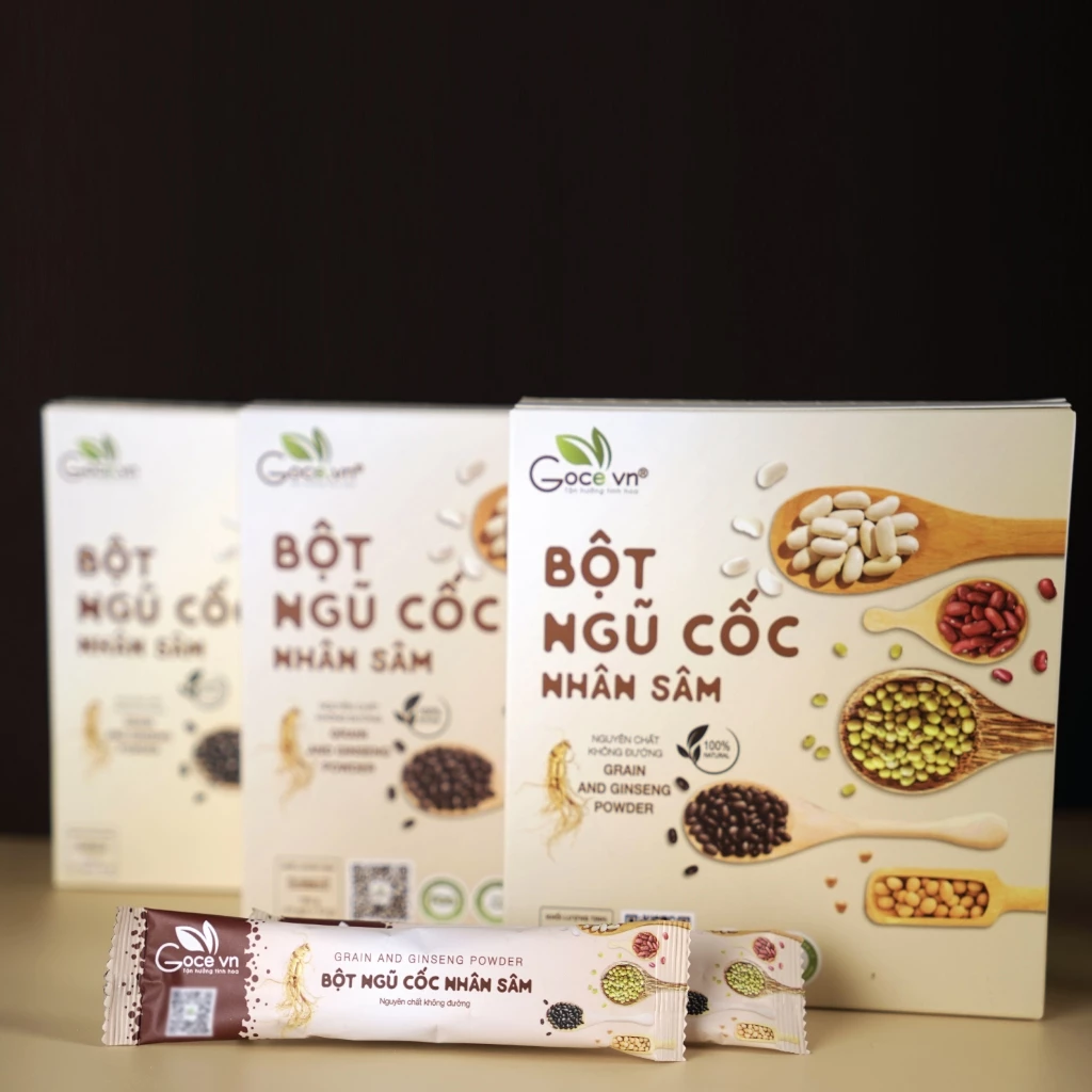 Hộp 150g Bột ngũ cốc nhân sâm Goce (15 gói x 10g)