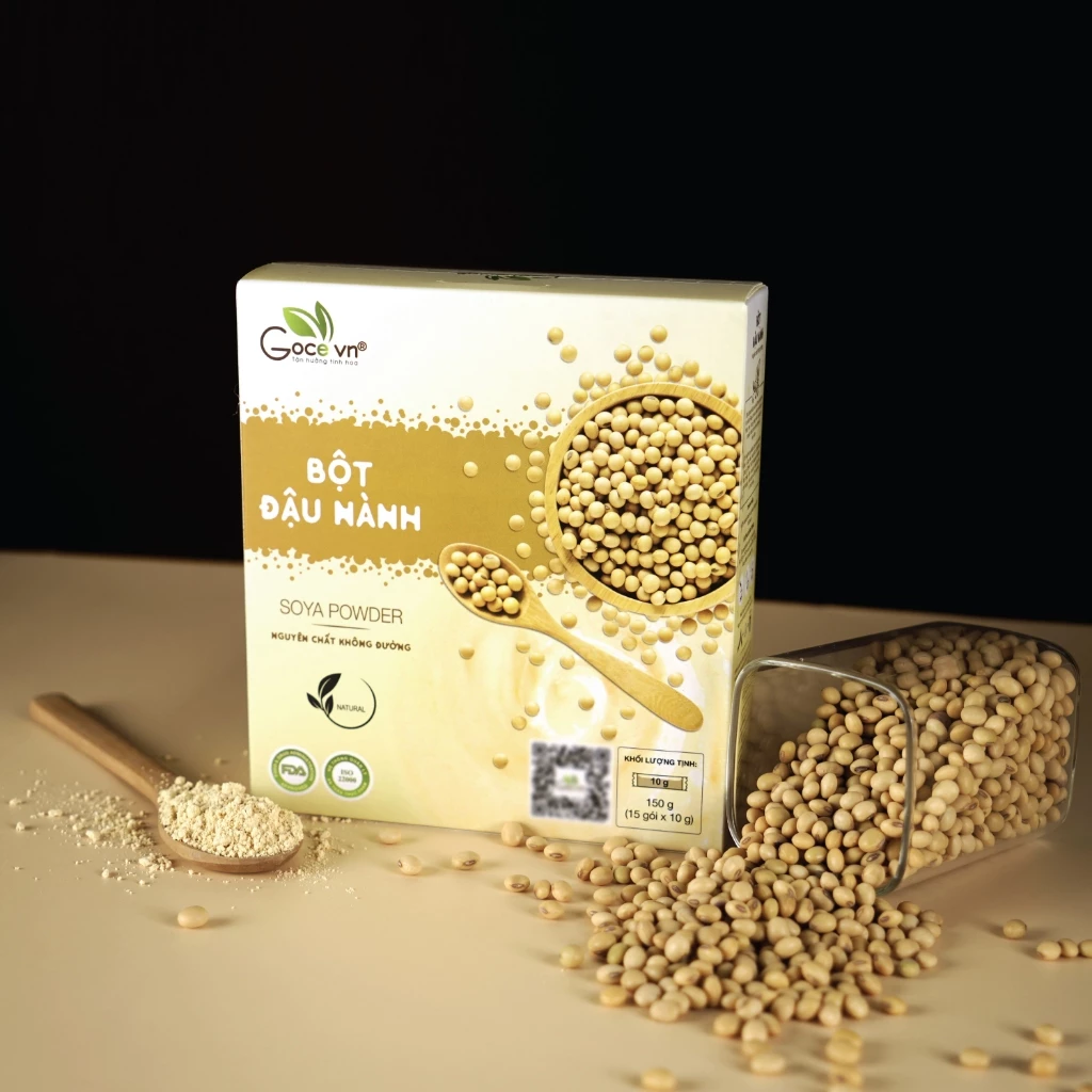 Hộp 150g Bột đậu nành nguyên chất Goce (15 gói x 10g)