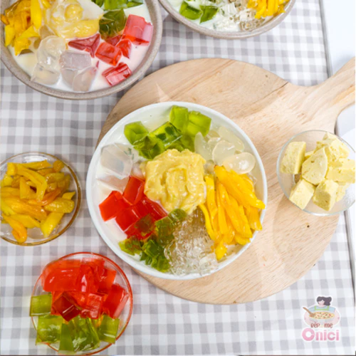 Set chè thái 7 loại topping ONICI nguyên liệu nấu 10 - 12 ly
