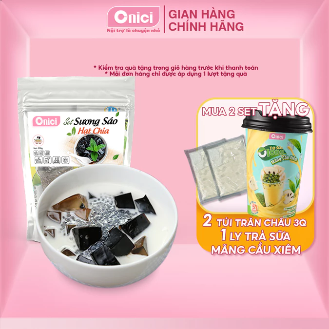 Set chè sương sáo hạt chia Onici nấu được 30 chén
