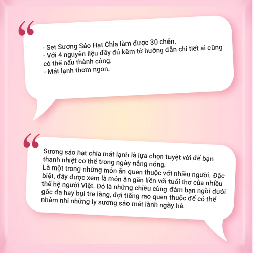 Set chè sương sáo hạt chia Onici nấu được 30 chén