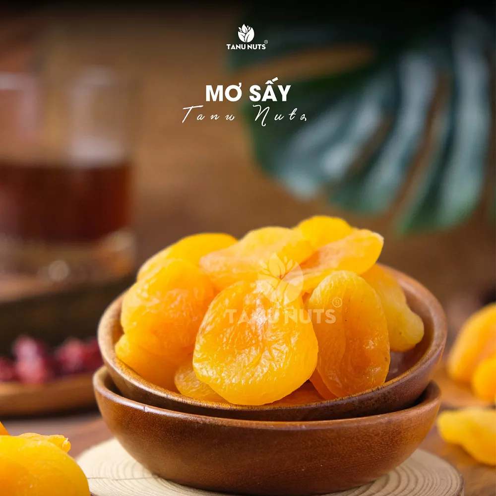 Mơ sấy dẻo Thổ Nhĩ Kỳ TANU NUTS ăn kiêng, ăn vặt mẹ bầu