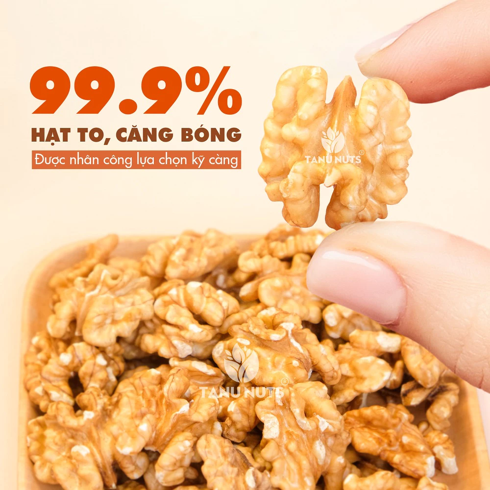 Nhân óc chó vàng tách vỏ Chile TANU NUTS dinh dưỡng cho bà bầu, ăn kiêng, giảm cân