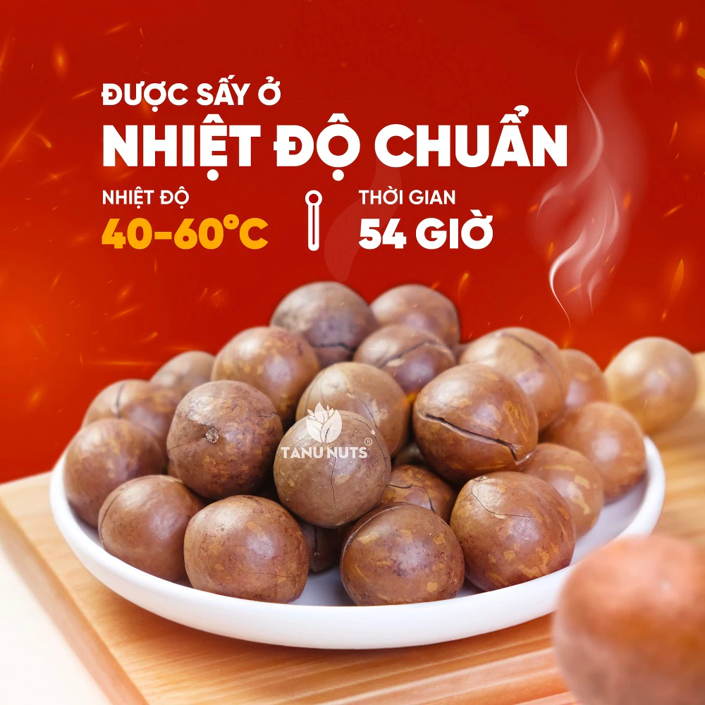 Hạt macca nứt vỏ Tây Nguyên đã rang sấy TANU NUTS dinh dưỡng cho bà bầu, ăn kiêng, giảm cân