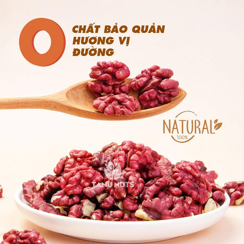 Nhân óc chó đỏ tách vỏ Mỹ TANU NUTS dinh dưỡng cho bà bầu, ăn kiêng, giảm cân