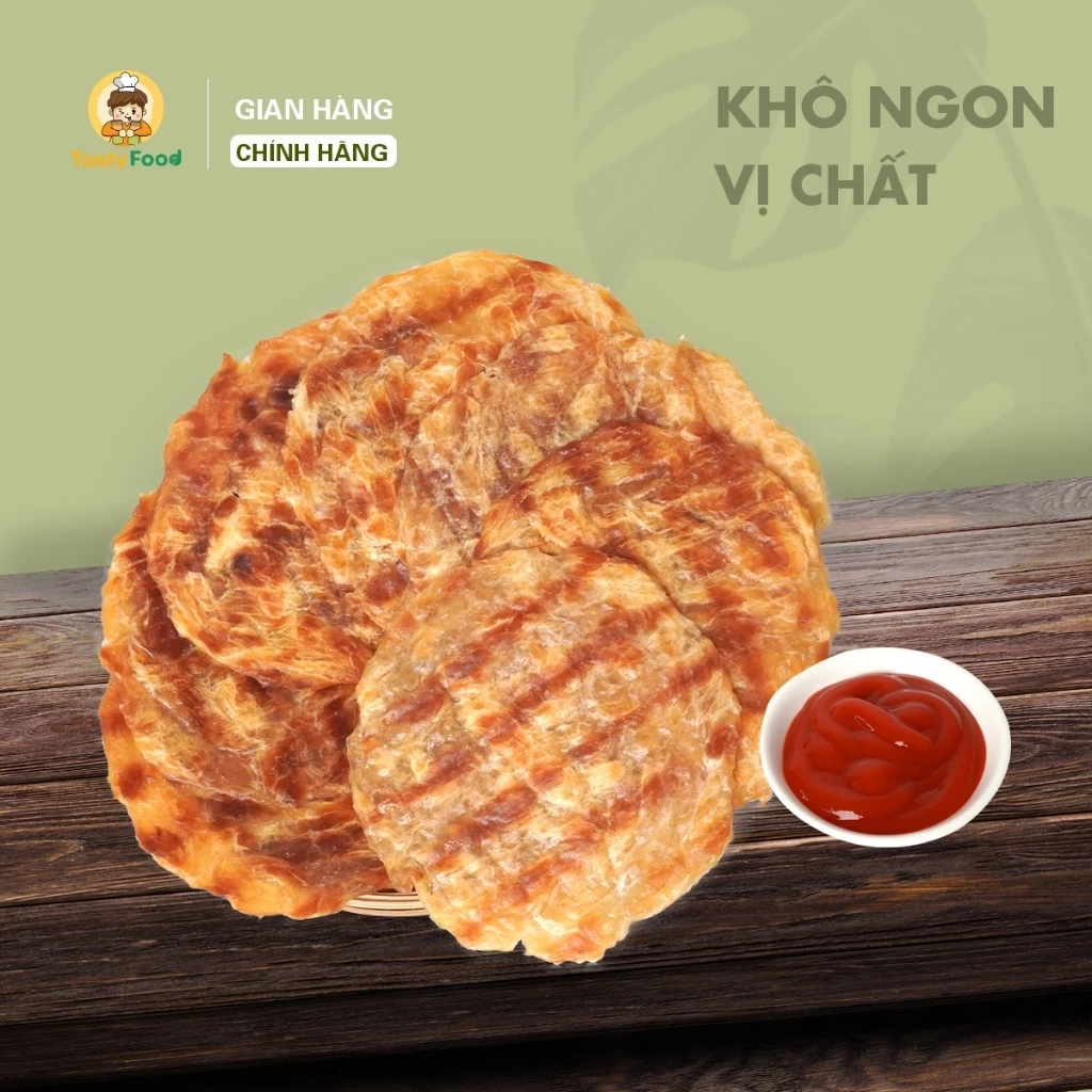 Khô Cá Mú Nướng Tasty Food Hộp Giấy 500g