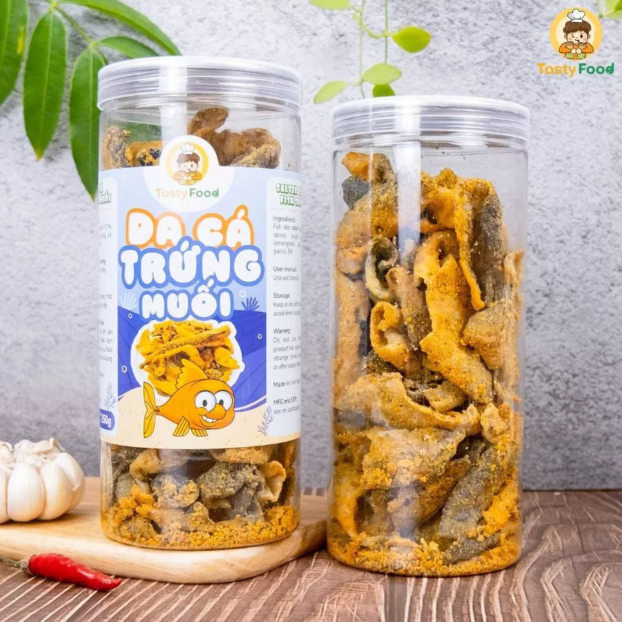 Da Cá Lắc Trứng Muối Tasty Food Hũ 250G