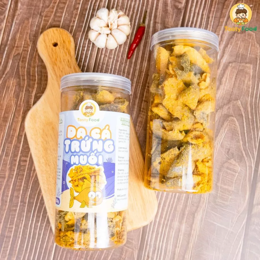 Da Cá Lắc Trứng Muối Tasty Food Hũ 250G
