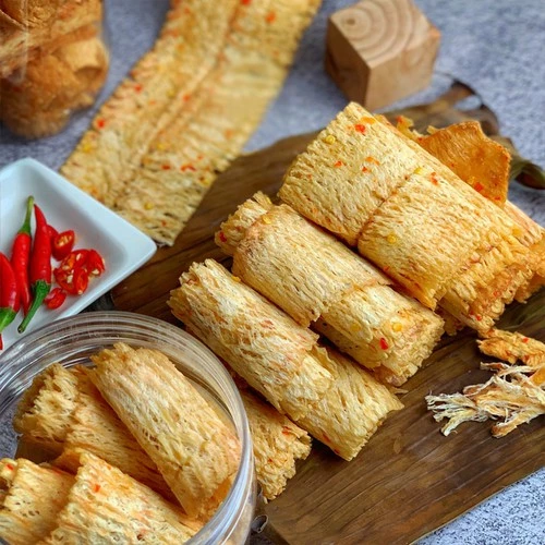 Mực Cán Tẩm Gia Vị Cay Tasty Food Hũ 300G