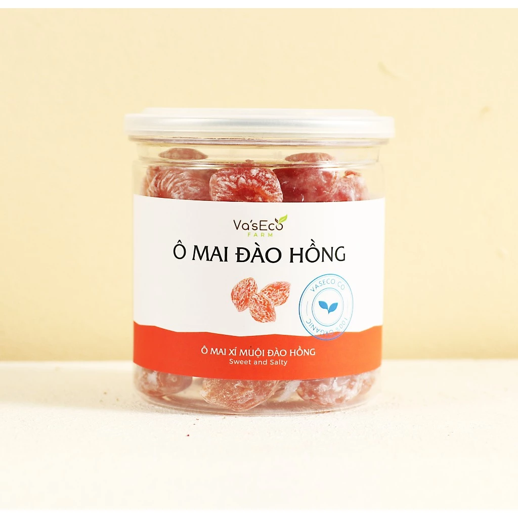 Ô mai đào hồng VasEco Farm hũ 250g