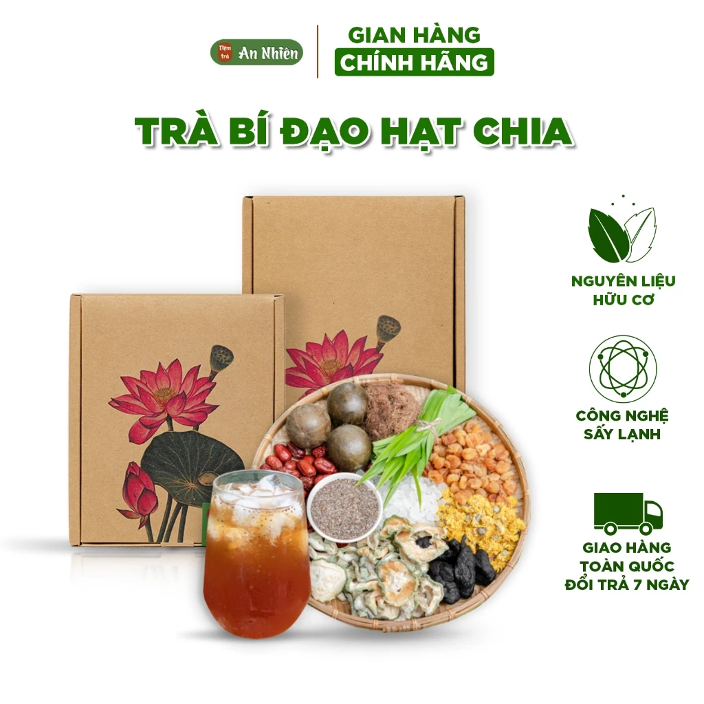 Trà sâm bí đao thảo mộc set nấu tại nhà An Nhiên thanh lọc cơ thể, giải khát mùa hè thải độc gan đẹp da