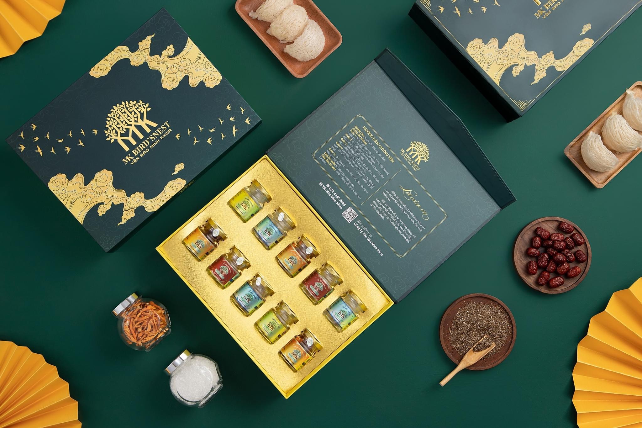Set 10 Hũ Đủ 4 Vị Yến Chưng Tươi Minh Khoa