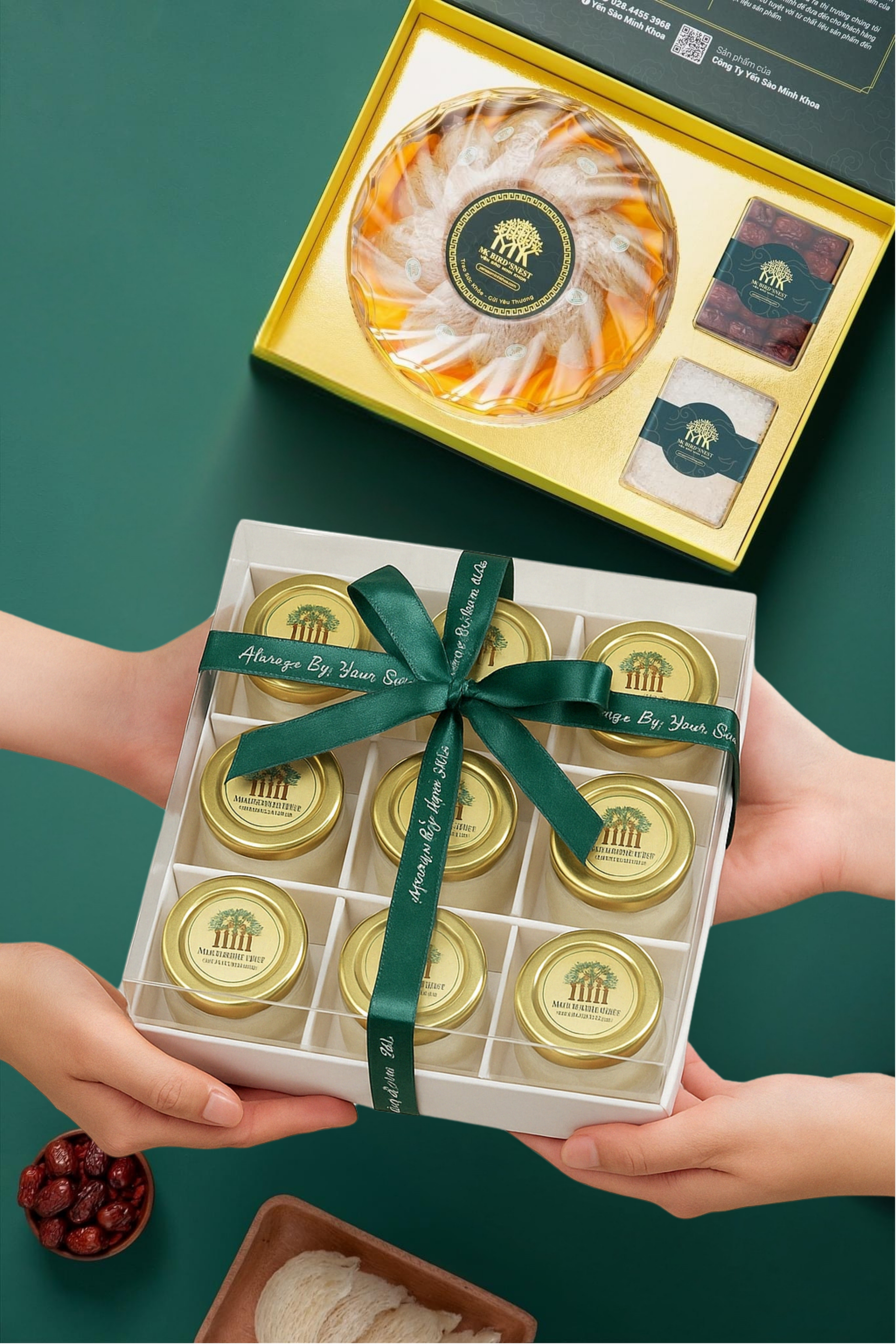 Set 9 Hũ Sữa Chua Tổ Yến Úp Ngược Minh Khoa