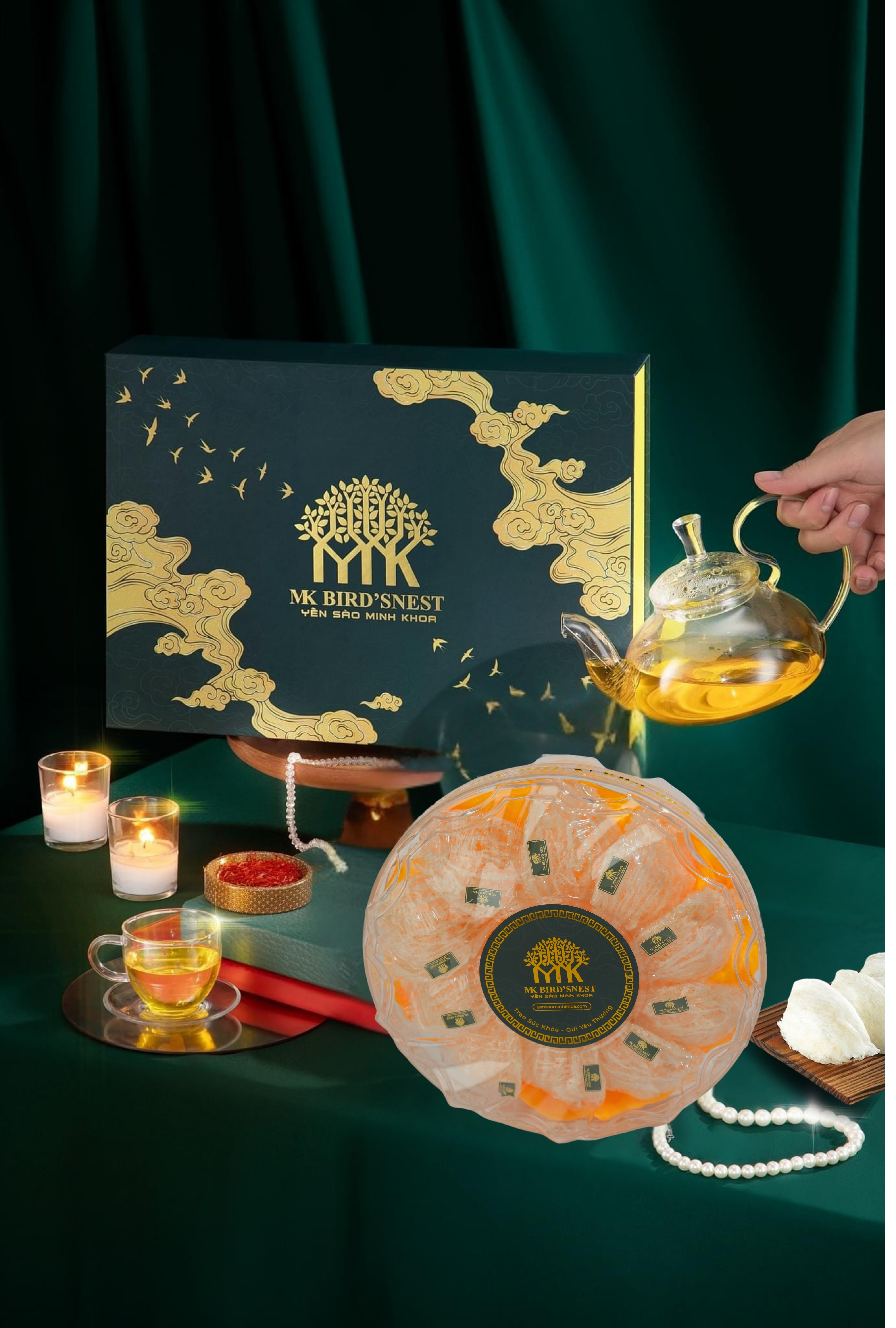 Hộp 100g Tổ Yến Tinh Chế Sang Trọng Minh Khoa