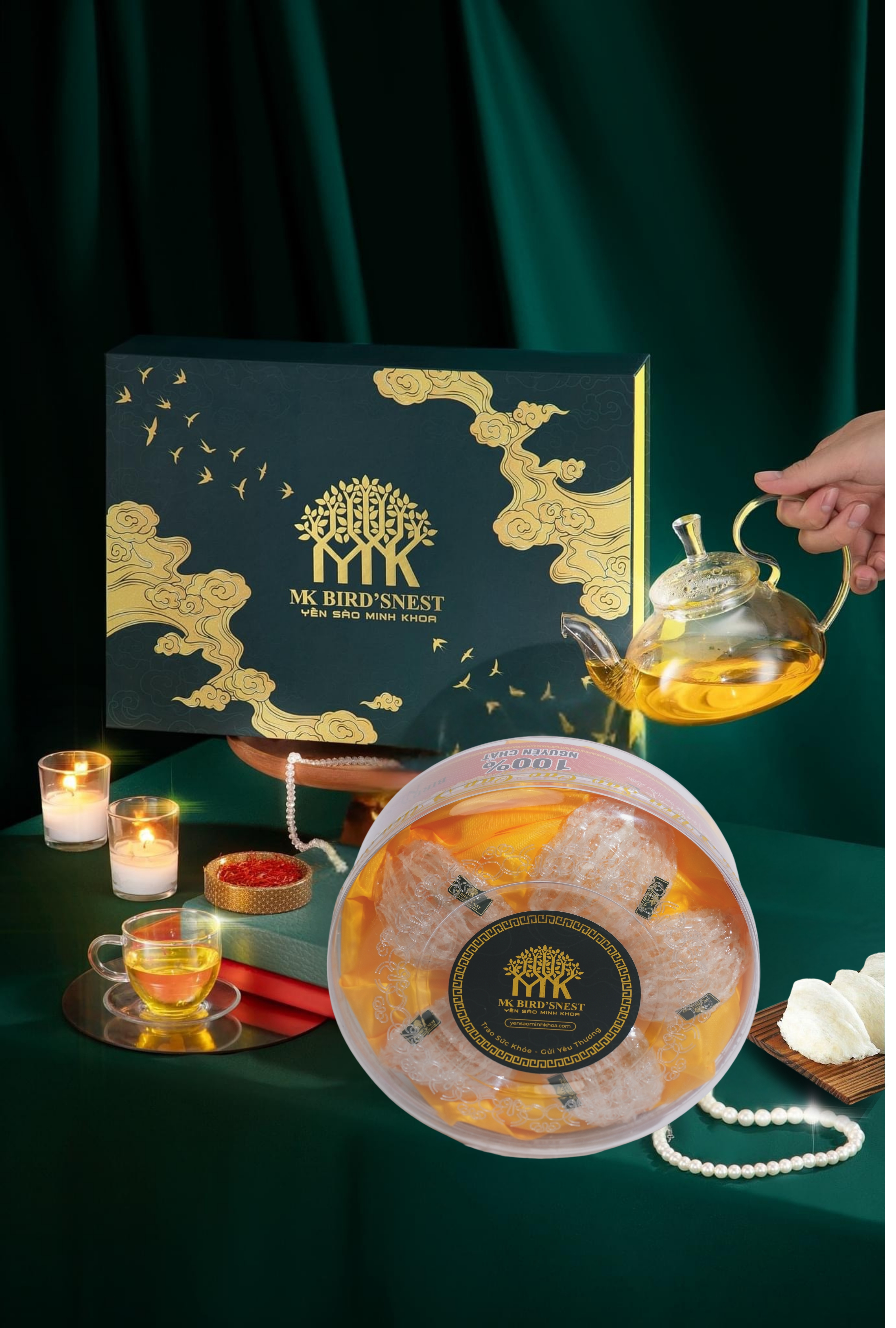 Hộp 50g Tổ Yến Tinh Chế Sang Trọng Minh Khoa