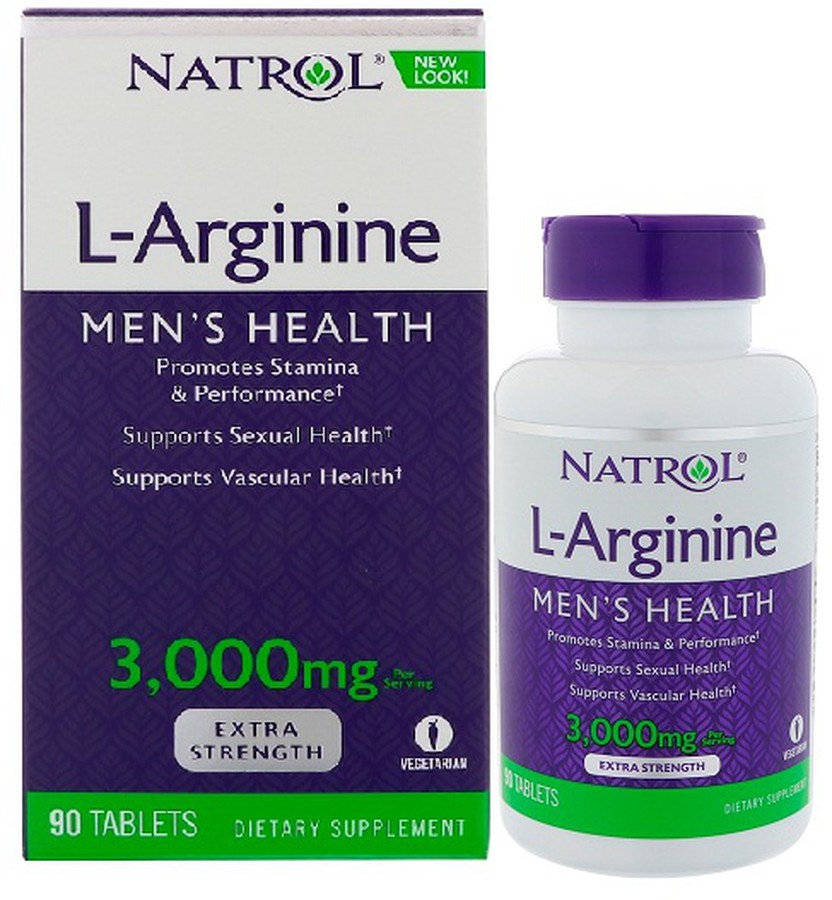 L-Arginine 3000 Mg - Viên Uống Dành Cho Nam Giới Của Mỹ, 90 viên
