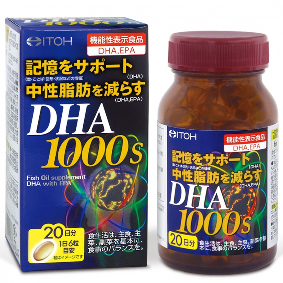Viên Uống Hỗ Trợ Não Bộ DHA 1000mg ITOH Nhật Bản